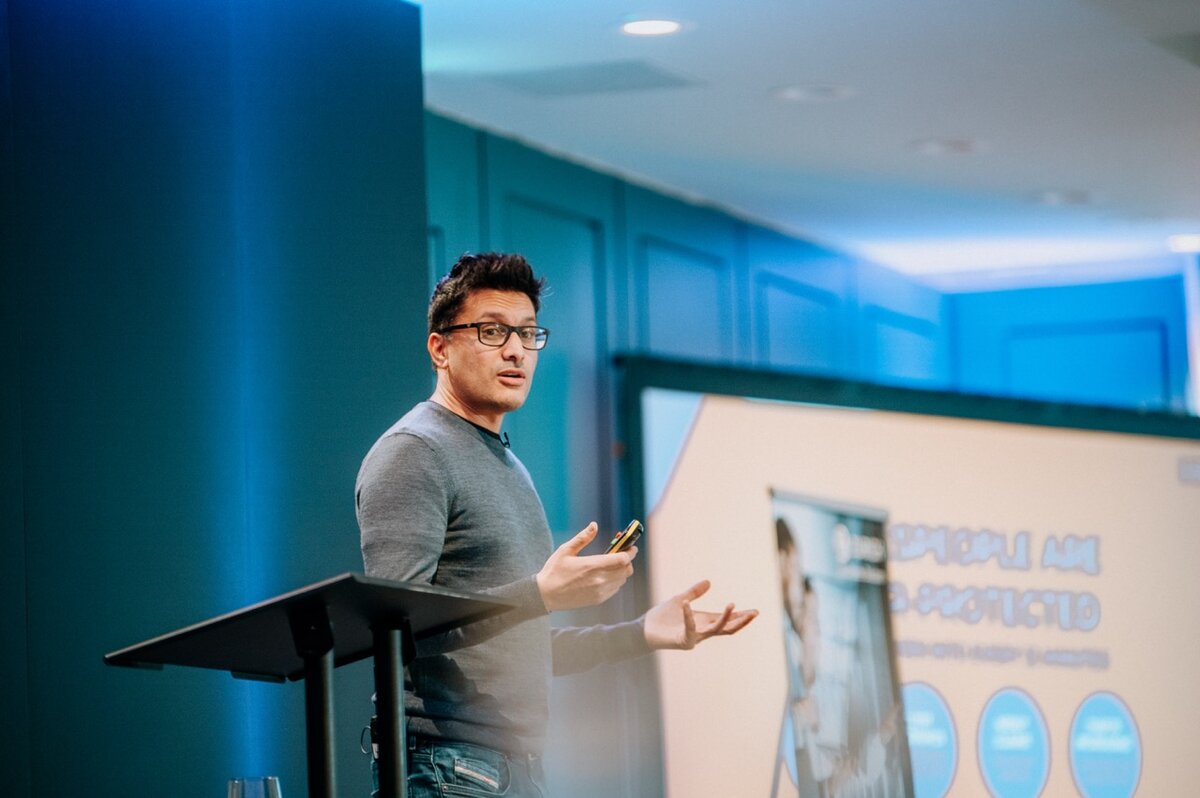 Devin Chawda, founder of ARMD UK, at last year's Insurtech finale in Dublin
